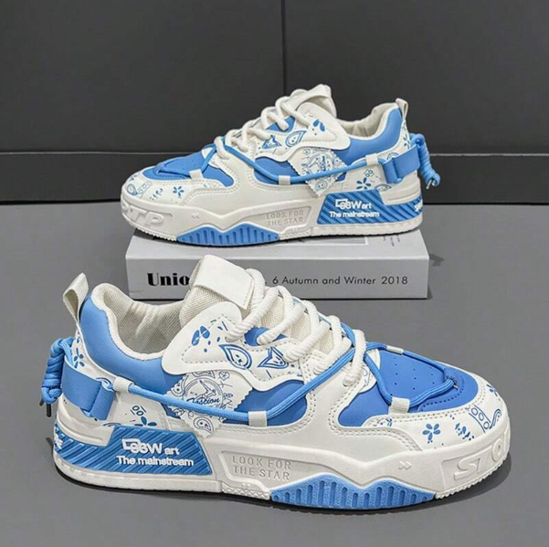 Versatile And Fashionable Thick-Soled Breathable Running Shoes.